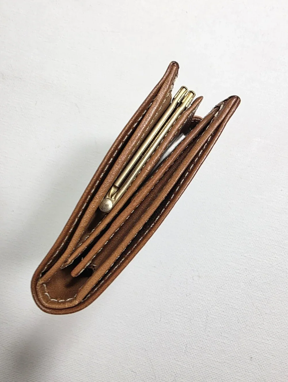 vintage Y2K Celine Macadam Triomphe bifold compact wallet kisslock